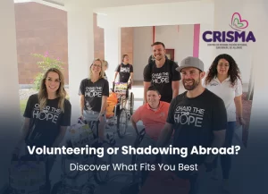 Medical students volunteering and shadowing abroad during international healthcare programs
