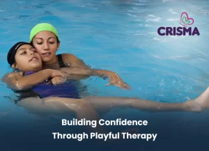 Child participating in an early therapy session
